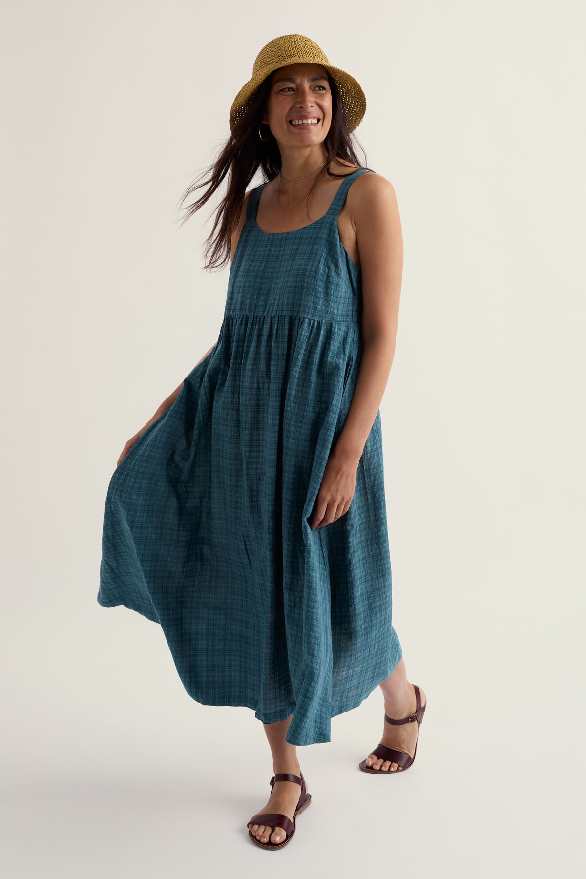 Laity Midi-Kleid mit Empire-Taille