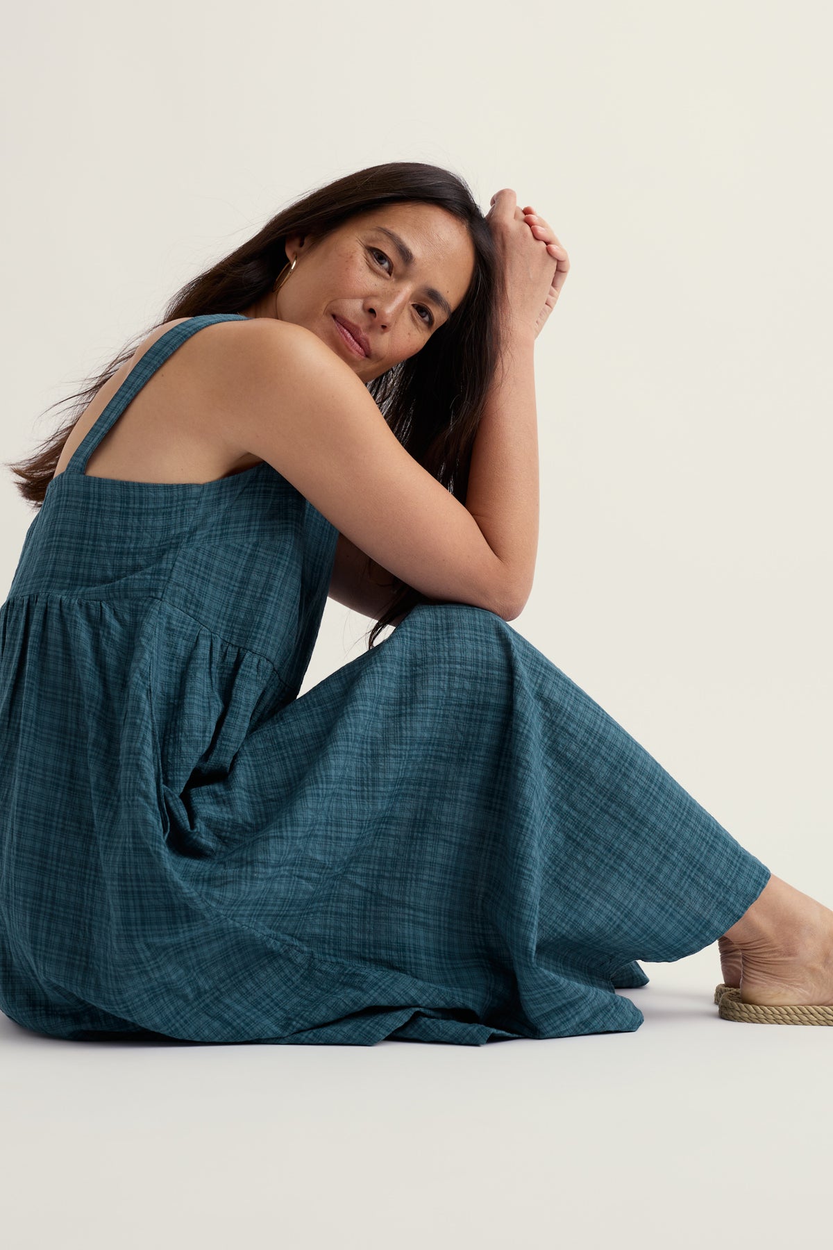 Laity Midi-Kleid mit Empire-Taille