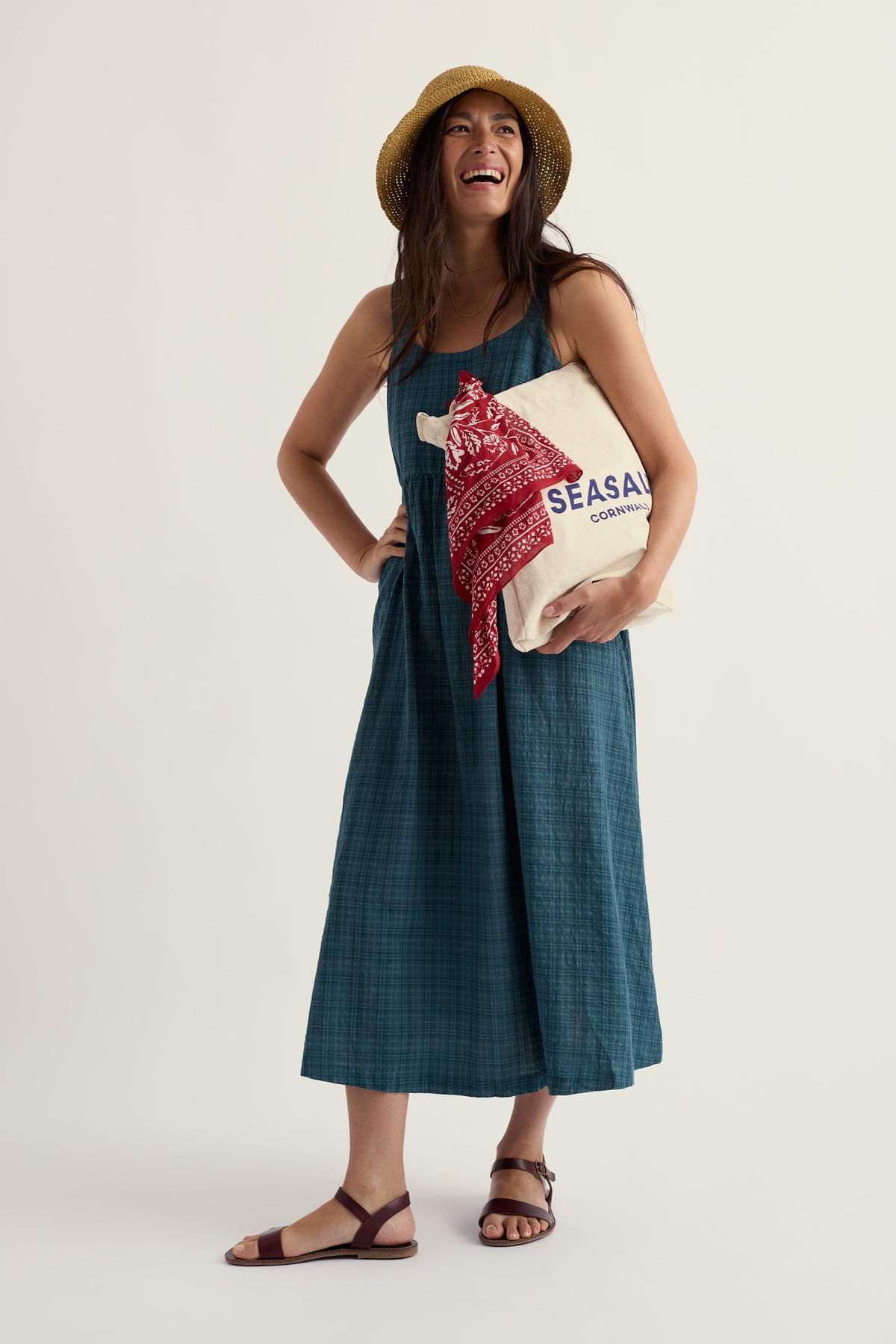 Laity Midi-Kleid mit Empire-Taille