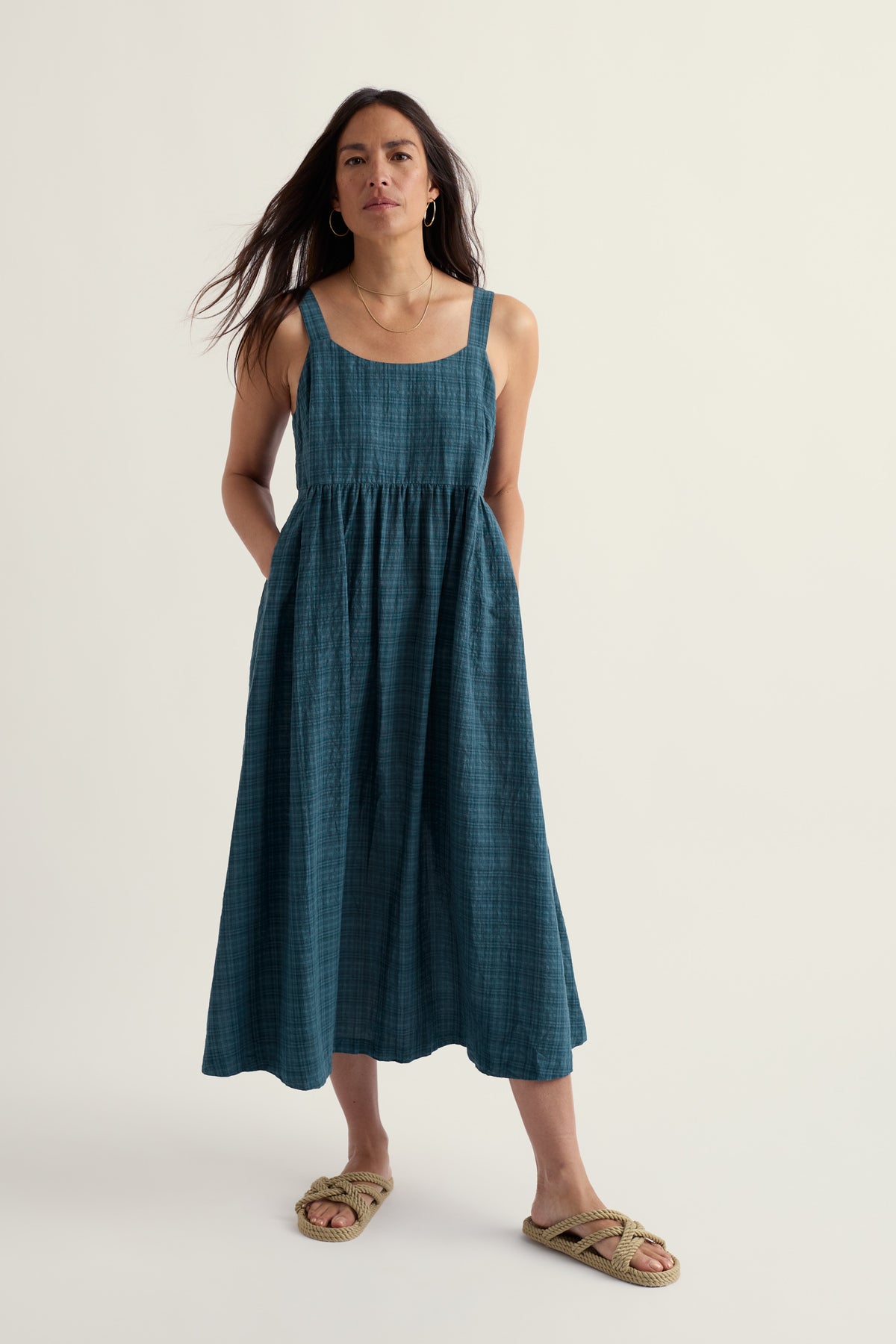 Laity Midi-Kleid mit Empire-Taille