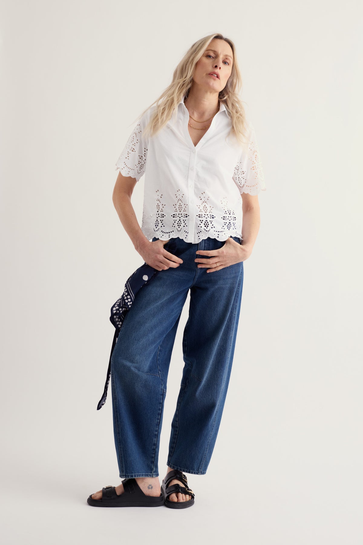 Honeypinnick Embroidered Top in GOTS Organic Cotton